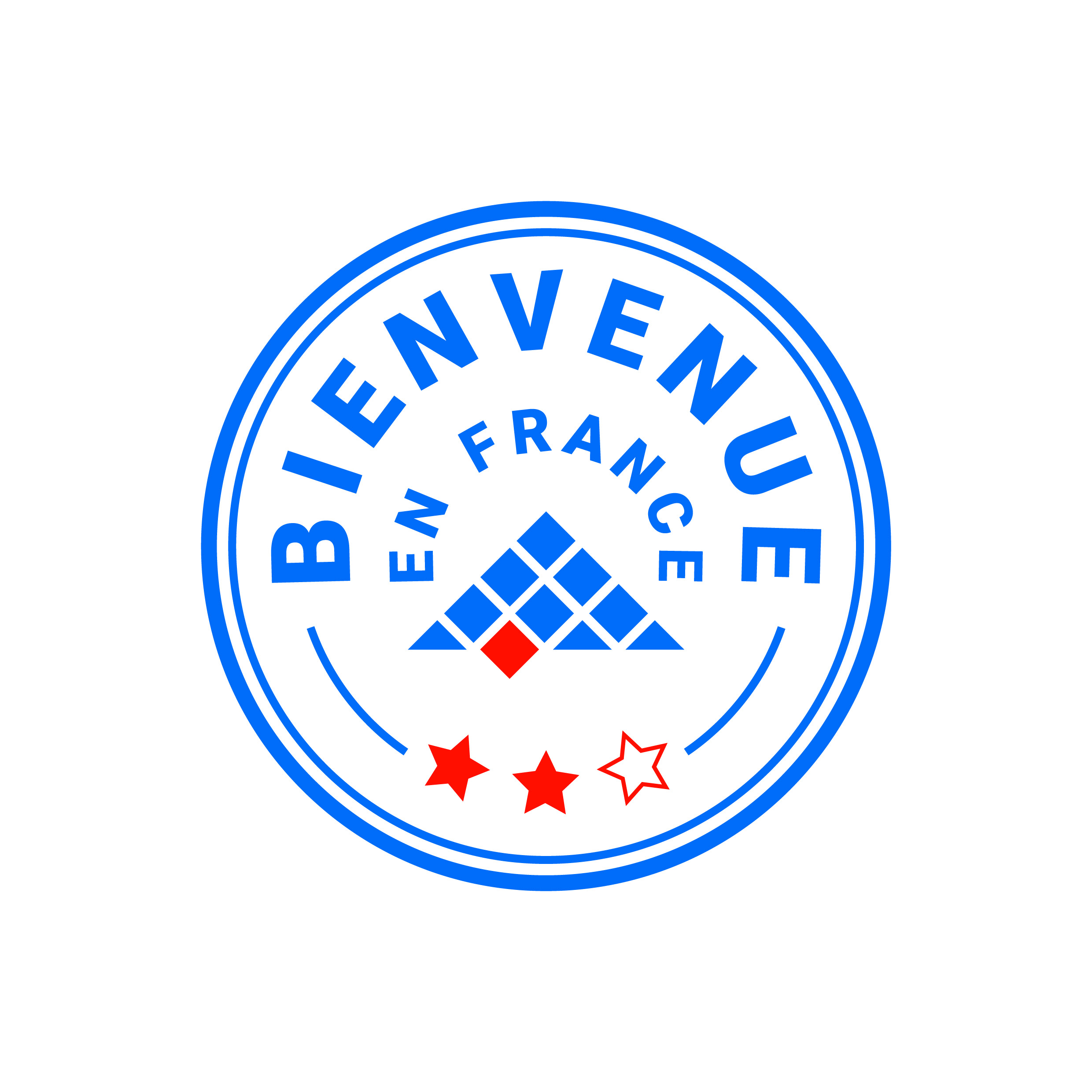 Label Bienvenue en France fond blanc